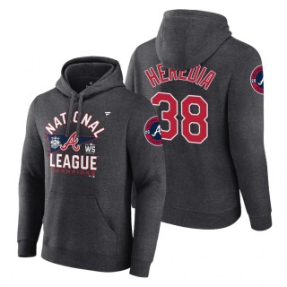 Atlanta Braves Guillermo Heredia Charcoal 2021 National League Champions Hoodie
