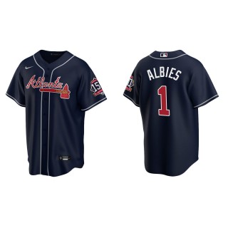 Ozzie Albies Navy 150th Anniversary Replica Jersey