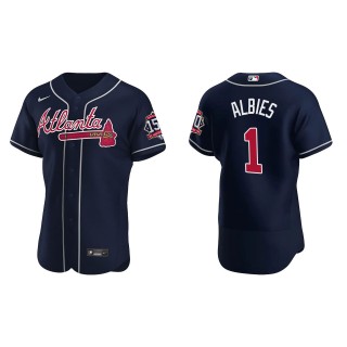 Ozzie Albies Navy 2021 World Series 150th Anniversary Jersey