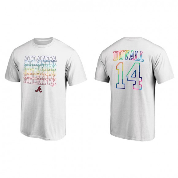 Adam Duvall Atlanta Braves White Logo City Pride T-Shirt