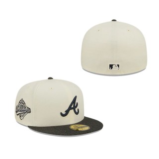 Atlanta Braves Black Denim 59FIFTY Fitted Hat