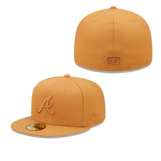 Men's Atlanta Braves Brown Bronze Color Pack 59FIFTY Fitted Hat