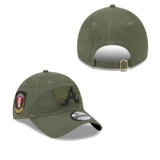 Men's Atlanta Braves Green 2023 Armed Forces Day 9TWENTY Adjustable Hat