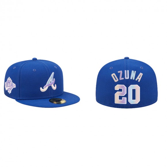 Men's Marcell Ozuna Atlanta Braves Nightbreak 59FIFTY Fitted Hat