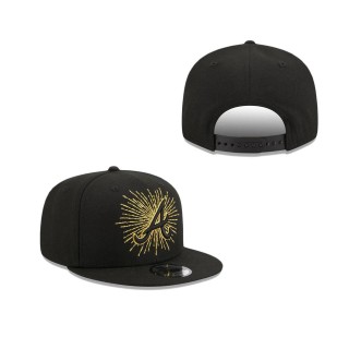 Atlanta Braves Metallic Logo Snapback Hat