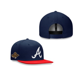 Men's Atlanta Braves Navy 1995 World Series Patch Snapback Hat