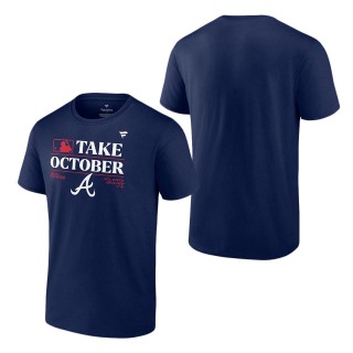 Atlanta Braves Navy 2023 Postseason Locker Room T-Shirt