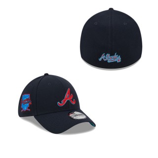 Men's Atlanta Braves Navy 2023 MLB Father's Day 39THIRTY Flex Hat
