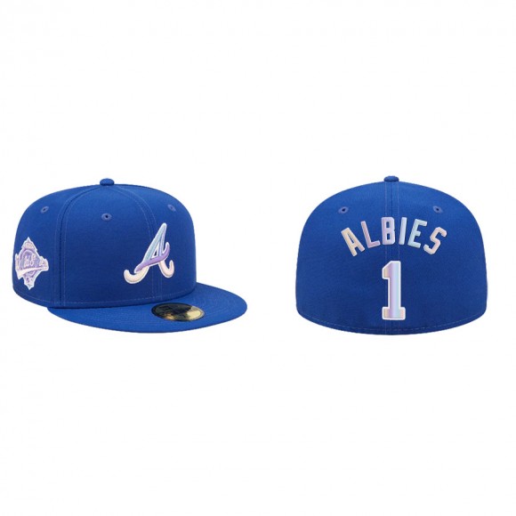 Men's Ozzie Albies Atlanta Braves Nightbreak 59FIFTY Fitted Hat