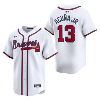 Atlanta Braves Ronald Acuna Jr. White Home Limited Player Jersey
