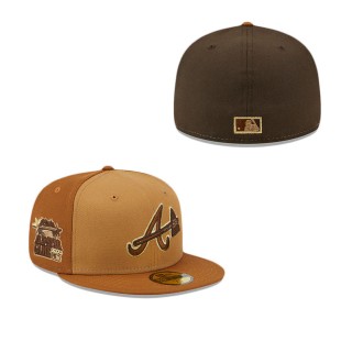 Atlanta Braves Tri-Tone Brown 59FIFTY Fitted Hat
