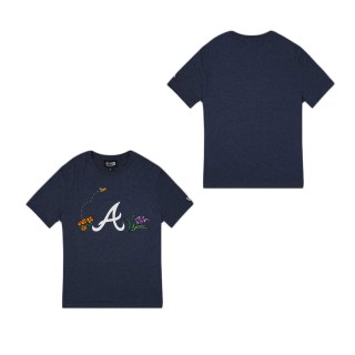 Atlanta Braves Watercolor Floral T-Shirt