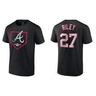Austin Riley Atlanta Braves Fanatics Branded Black 2022 Postseason Around the Horn T-Shirt