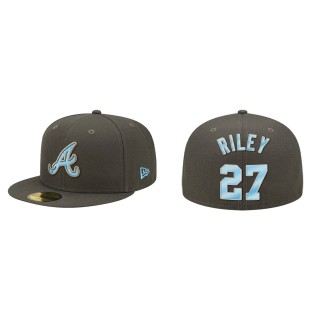 Austin Riley Atlanta Braves Graphite 2022 Father's Day On-Field 59FIFTY Fitted Hat