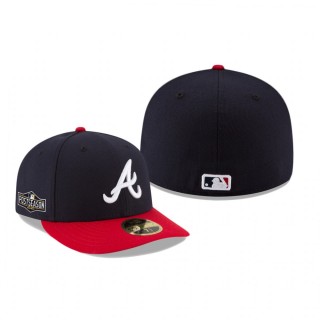 Atlanta Braves Navy Red 2020 Postseason Home Low Profile 59FIFTY Fitted Hat
