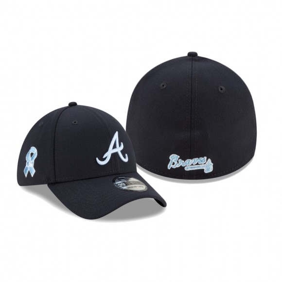 Atlanta Braves Navy 2021 Father's Day 39THIRTY Flex Hat