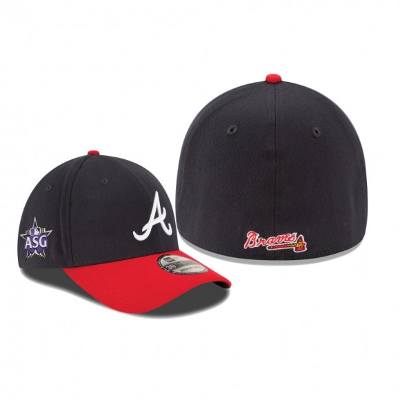 Atlanta Braves Navy 2021 MLB All-Star Game Workout Sidepatch 39THIRTY Hat
