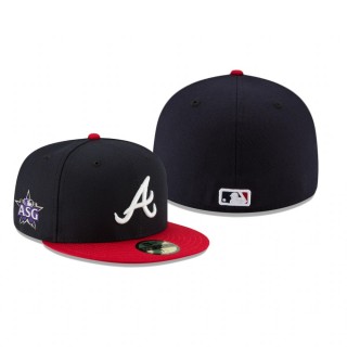 Atlanta Braves Navy 2021 MLB All-Star Game Workout Sidepatch 59FIFTY Hat