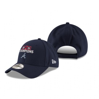 Atlanta Braves Navy 2021 National League Champions 9FORTY Adjustable Hat