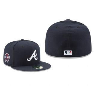 Atlanta Braves Navy 9/11 Remembrance Sidepatch 59FIFTY Fitted Hat