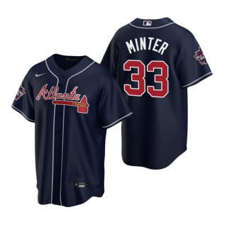 Atlanta Braves A.J. Minter Navy 2021 MLB All-Star Game Replica Jersey