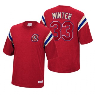 Atlanta Braves A.J. Minter Mitchell & Ness Red Extra Innings T-Shirt