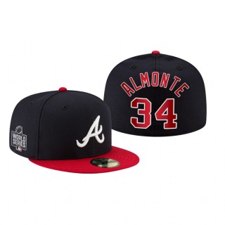 Atlanta Braves Abraham Almonte Navy 2021 World Series Fitted Hat