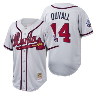 Atlanta Braves Adam Duvall White Cooperstown Collection Authentic Jersey