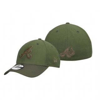 Atlanta Braves Olive Army 39THIRTY Flex Hat