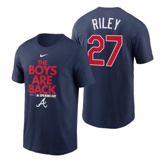 Atlanta Braves Austin Riley Nike Navy 2021 Opening Day Phrase T-Shirt