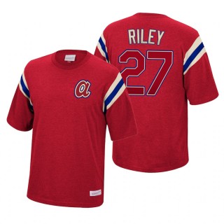 Atlanta Braves Austin Riley Mitchell & Ness Red Extra Innings T-Shirt