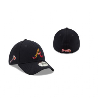 Atlanta Braves Navy Batting Practice 39THIRTY Stretch Fit Hat