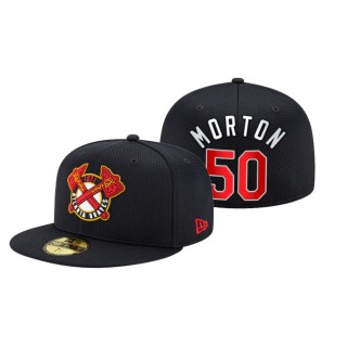 Atlanta Braves Charlie Morton Navy 2021 Clubhouse 59FIFTY Hat