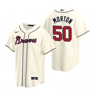 Atlanta Braves Charlie Morton Nike Cream Replica Alternate Jersey