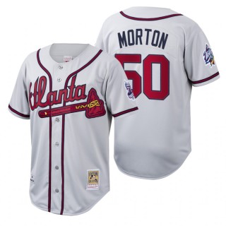 Atlanta Braves Charlie Morton White Cooperstown Collection Authentic Jersey