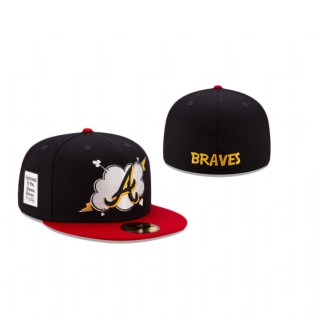 Atlanta Braves Navy Cloud 59Fifty Fitted Hat