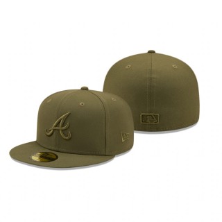 Atlanta Braves Olive Color Pack 59FIFTY Fitted Hat