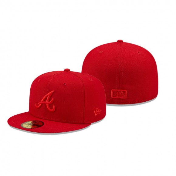 Atlanta Braves Scarlet Color Pack 59FIFTY Fitted Hat