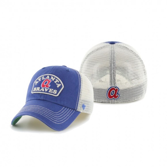 Atlanta Braves Blue Cooperstown Fiske Closer Hat