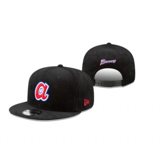 Atlanta Braves Black Corduroy 9Fifty Snapback Hat