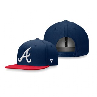 Atlanta Braves Navy Core Adjustable Snapback Hat