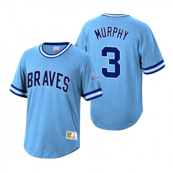 Atlanta Braves Dale Murphy Mitchell & Ness Light Blue Cooperstown Collection Wild Pitch Jersey T-Shirt