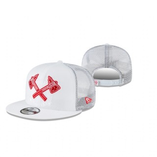 Atlanta Braves White Elements Trucker 9FIFTY Snapback Hat