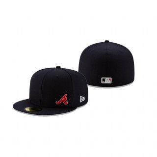 Atlanta Braves Navy Flawless 59FIFTY Fitted Hat