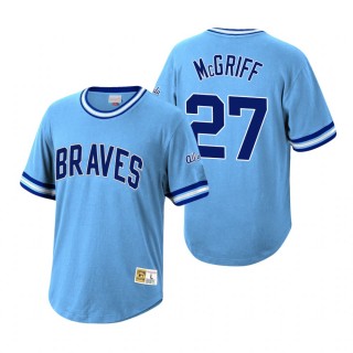 Atlanta Braves Fred McGriff Mitchell & Ness Light Blue Cooperstown Collection Wild Pitch Jersey T-Shirt