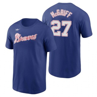 Atlanta Braves Fred McGriff Nike Royal Cooperstown Collection T-Shirt