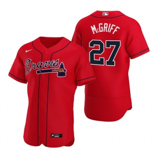 Men's Atlanta Braves Fred McGriff Nike Red Authentic 2020 Alternate Jersey