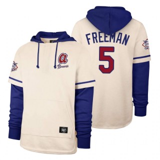 Atlanta Braves Freddie Freeman Cream Cooperstown Heritage Shortstop Pullover Hoodie