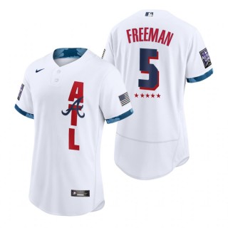 Men's Atlanta Braves Freddie Freeman White 2021 All-Star Game Authentic Jersey
