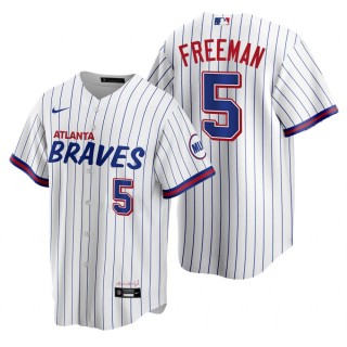 Atlanta Braves Freddie Freeman White 2021 City Connect Replica Jersey